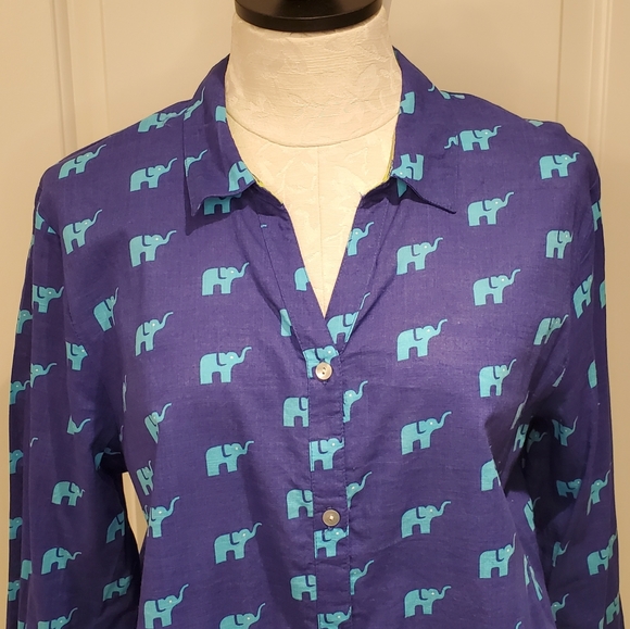 CASUAL STUDIO button-down tunic shirt - Picture 2 of 7